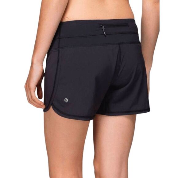 LULULEMON ATHLETICA Groovy Run Short In Black Size 4 - Picture 1 of 4